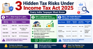 3 Hidden Tax Risks Under Income Tax Act 2025 Every Indian Taxpayer Must Know